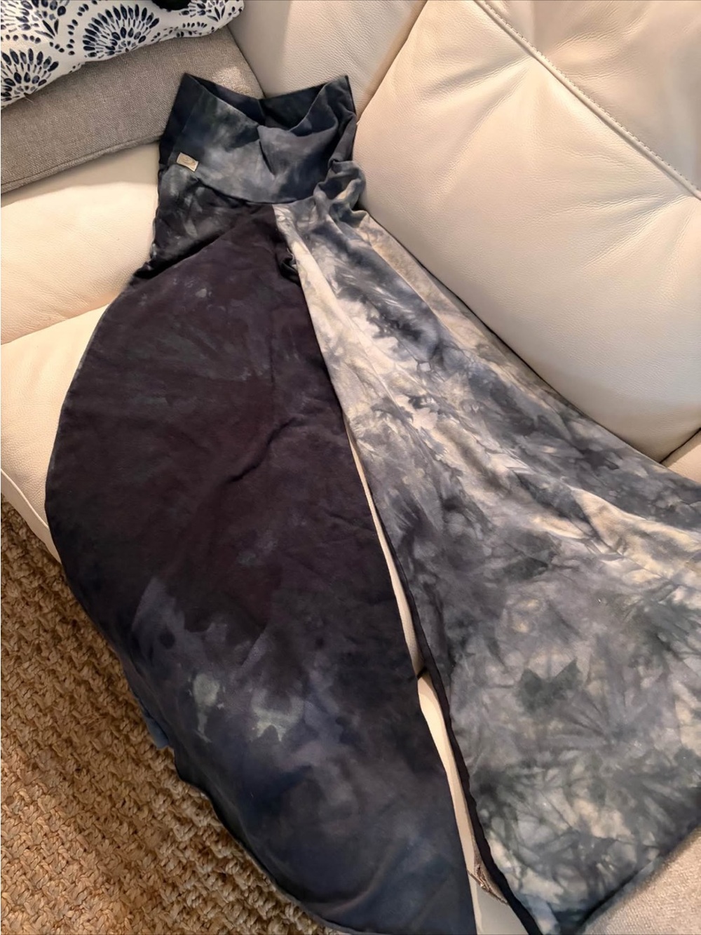 Sinew Moon hemp pants blue green gray XS